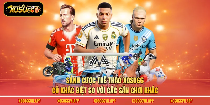 Sảnh cược thể thao Xoso66 có khác biệt so với các sân chơi khác